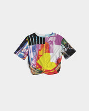 Load image into Gallery viewer, urbanAZTEC Women's Twist-Front Cropped Tee