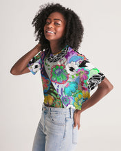 Load image into Gallery viewer, whole LOTTA flowers DOUBLE TAKE Women's Lounge Cropped Tee