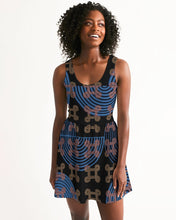 Load image into Gallery viewer, Continuous Peace Women's Scoop Neck Skater Dress