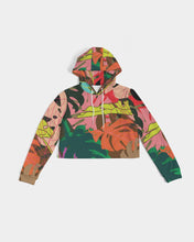 Load image into Gallery viewer, MONSTERA Women's Cropped Hoodie