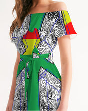 Load image into Gallery viewer, FUNKARA POLYGON CLOTH 1 Women's Off-Shoulder Dress