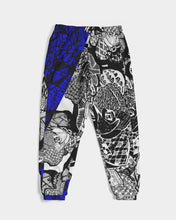 Load image into Gallery viewer, Marisa_Feather sketch details in BLUE Men's Track Pants