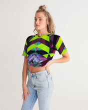 Load image into Gallery viewer, GALAXY GEO URBAN Women's Twist-Front Cropped Tee