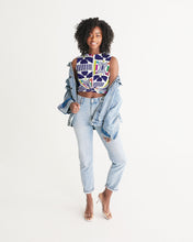 Load image into Gallery viewer, 3D Jeweled Flag Women's Twist-Front Tank