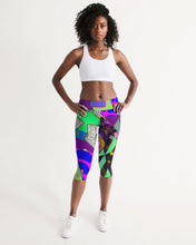 Load image into Gallery viewer, PURPLE-ATED FUNKARA Women's Mid-Rise Capri