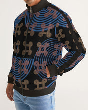 Load image into Gallery viewer, Continuous Peace Men's Stripe-Sleeve Track Jacket