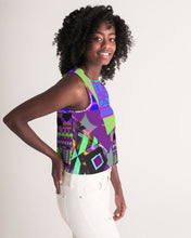 Load image into Gallery viewer, PURPLE-ATED FUNKARA Women's Cropped Tank