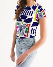 Load image into Gallery viewer, 3D Jeweled Flag Women's Tee