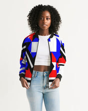 Load image into Gallery viewer, 80s Diamond half Women's Bomber Jacket