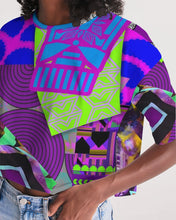 Load image into Gallery viewer, PURPLE-ATED FUNKARA Women's Lounge Cropped Tee