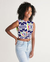 Load image into Gallery viewer, 3D Jeweled Flag Women's Twist-Front Tank