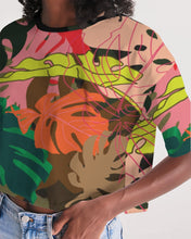 Load image into Gallery viewer, MONSTERA Women's Lounge Cropped Tee