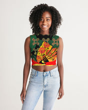 Load image into Gallery viewer, continuospeace1 heritage print Women's Twist-Front Tank