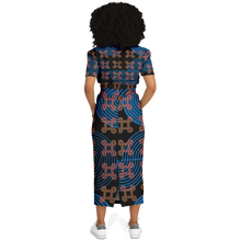 Load image into Gallery viewer, Womens CONTINUOUS PEACE Athletic Maxi Skirt + Crop Set