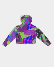Load image into Gallery viewer, PURPLE-ATED FUNKARA Women's Cropped Windbreaker