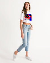 Load image into Gallery viewer, 80s Diamond half Women's Cropped Tee