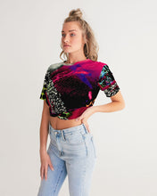 Load image into Gallery viewer, Static Electricity Women's Twist-Front Cropped Tee