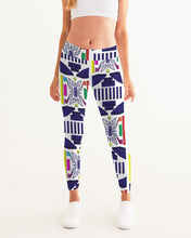 Load image into Gallery viewer, 3D Jeweled Flag Women's Yoga Pants
