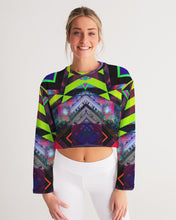 Load image into Gallery viewer, GALAXY GEO URBAN Women's Cropped Sweatshirt