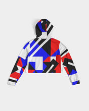 Load image into Gallery viewer, 80s Diamond half Women's Cropped Hoodie