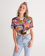 Load image into Gallery viewer, POUR PARTY Women's Twist-Front Cropped Tee