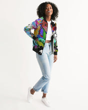 Load image into Gallery viewer, whole LOTTA flowers DOUBLE TAKE Women's Bomber Jacket