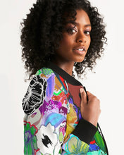 Load image into Gallery viewer, whole LOTTA flowers DOUBLE TAKE Women's Bomber Jacket