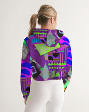 Load image into Gallery viewer, PURPLE-ATED FUNKARA Women's Cropped Hoodie
