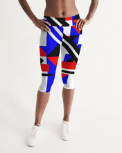 Load image into Gallery viewer, 80s Diamond half Women's Mid-Rise Capri
