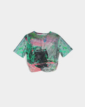 Load image into Gallery viewer, painters table 2 Women's Twist-Front Cropped Tee