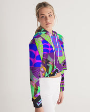 Load image into Gallery viewer, PURPLE-ATED FUNKARA Women's Cropped Hoodie
