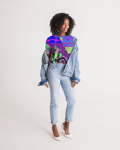 Load image into Gallery viewer, PURPLE-ATED FUNKARA Women's Lounge Cropped Tee