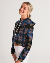 Load image into Gallery viewer, Continuous Peace Women's Cropped Hoodie