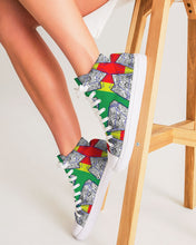 Load image into Gallery viewer, FUNKARA POLYGON CLOTH 1 Women's Hightop Canvas Shoe