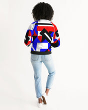 Load image into Gallery viewer, 80s Diamond half Women's Bomber Jacket
