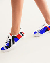 Load image into Gallery viewer, 80s Diamond half Women's Faux-Leather Sneaker