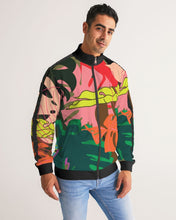 Load image into Gallery viewer, MONSTERA Men's Stripe-Sleeve Track Jacket