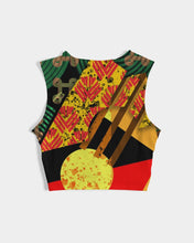 Load image into Gallery viewer, continuospeace1 heritage print Women's Twist-Front Tank