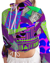 Load image into Gallery viewer, PURPLE-ATED FUNKARA Women's Cropped Windbreaker