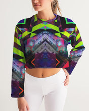 Load image into Gallery viewer, GALAXY GEO URBAN Women's Cropped Sweatshirt