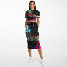 Load image into Gallery viewer, Static Electricity Womens Athletic Maxi Skirt + Crop Set