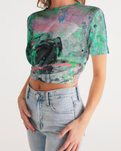 Load image into Gallery viewer, painters table 2 Women's Twist-Front Cropped Tee