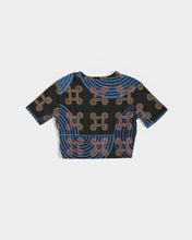 Load image into Gallery viewer, Continuous Peace Women's Twist-Front Cropped Tee