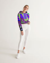 Load image into Gallery viewer, PURPLE-ATED FUNKARA Women's Cropped Hoodie