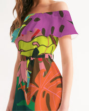 Load image into Gallery viewer, MONSTERA Women's Off-Shoulder Dress