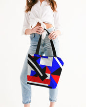 Load image into Gallery viewer, 80s Diamond half Canvas Zip Tote