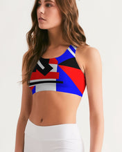 Load image into Gallery viewer, 80s Diamond half Women's Seamless Sports Bra