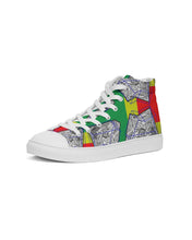 Load image into Gallery viewer, FUNKARA POLYGON CLOTH 1 Women's Hightop Canvas Shoe