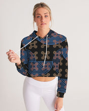Load image into Gallery viewer, Continuous Peace Women's Cropped Hoodie