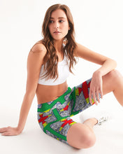 Load image into Gallery viewer, FUNKARA POLYGON CLOTH 1 Women's Mid-Rise Bike Shorts
